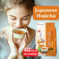 OSK Hojicha Roasted Green Tea – Organic Japenese Green Tea With Low Caffeine, Non-GMO, JAS Certified, Hojicha Tea Hot or Cold Brew – 40pc Pack - sho Nutrition LLC