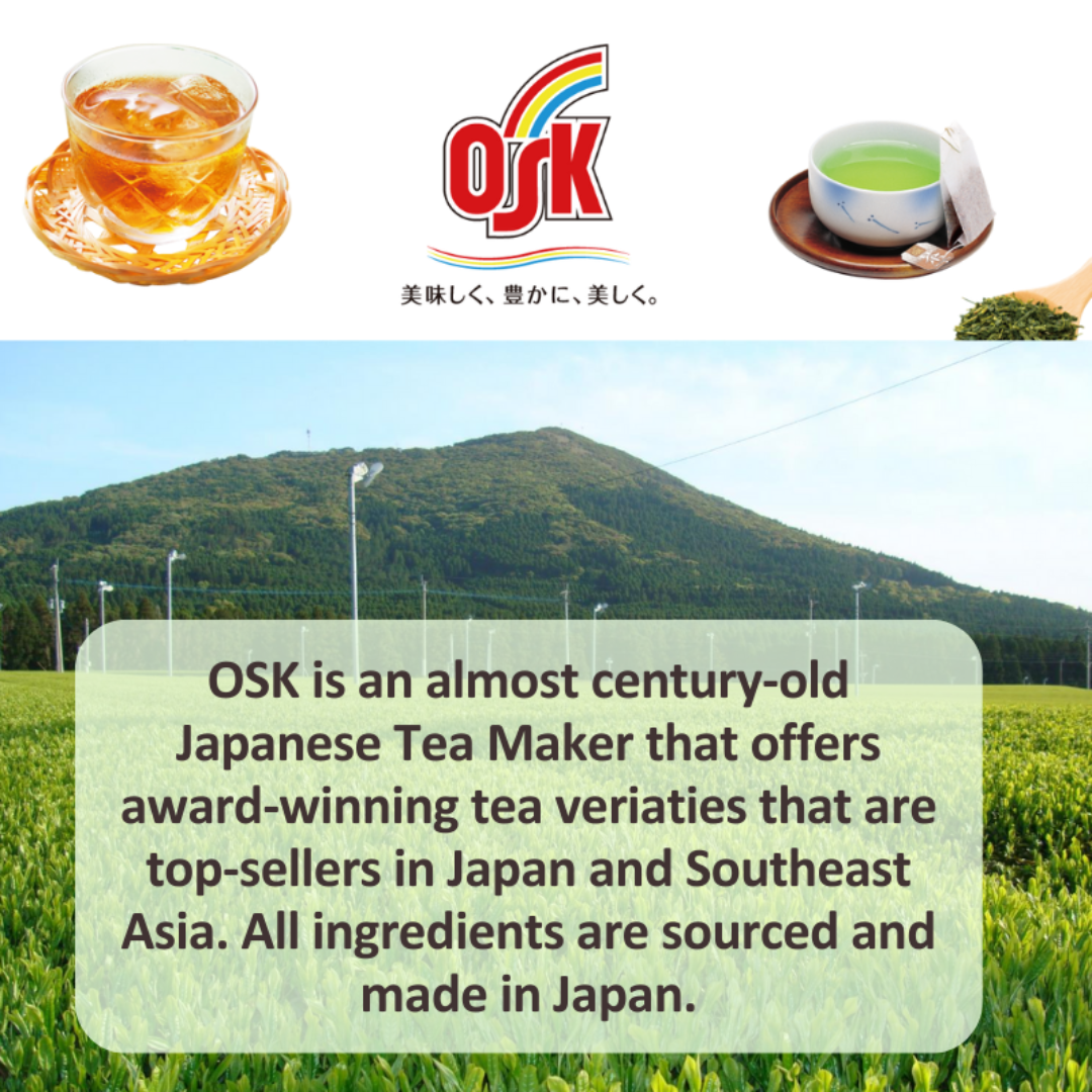 OSK Japanese Green Tea Bags Sencha, 50ct/20ct, Hot or Cold Brew, Antioxidants, Zero Calories, Sugar-Free - sho Nutrition LLC