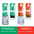 Sho ENERGY+ Vegan Vitamin B Nootropics & BALANCE 5-in-1 Probiotics | Enhanced Focus, Metabolism, Gut Health, Detox & Radiant Skin | Made in Japan - sho Nutrition LLC