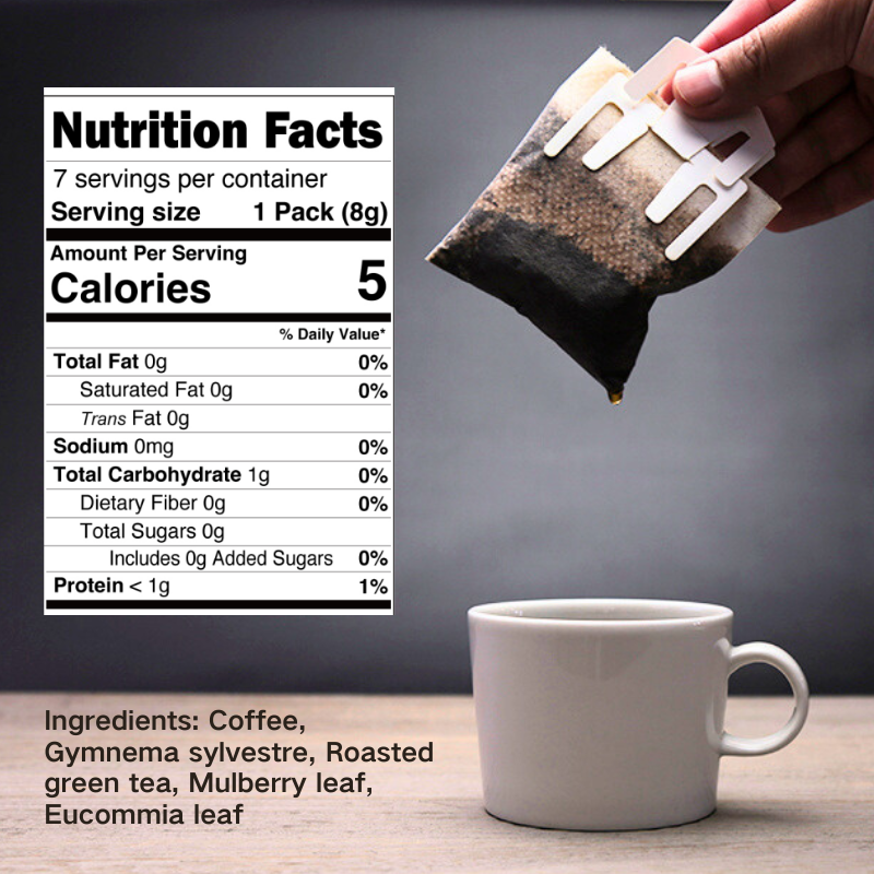 Tokyo Diat Herbal Coffee - Sugar-Free Ayurvedic Blend, Supports Wellness - 7 Dripbags/Pack for Healthy Breaks - sho Nutrition LLC