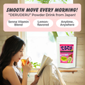 Deruderu Smooth Move Powder Drink Mix, 14 Sticks, Caffeine-Free, Sugar-Free, Gentle Herbal, Vitamins, Convenient - sho Nutrition LLC