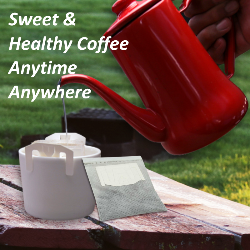 Tokyo Diat Herbal Coffee - Sugar-Free Ayurvedic Blend, Supports Wellness - 7 Dripbags/Pack for Healthy Breaks - sho Nutrition LLC
