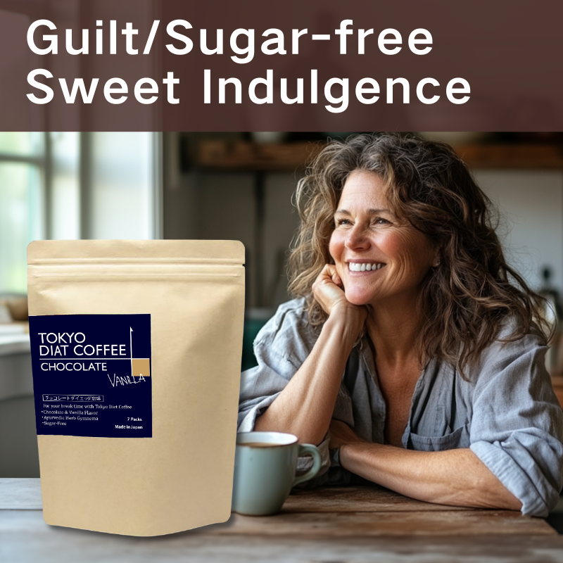 Tokyo Diat Herbal Coffee - Sugar-Free Ayurvedic Blend, Supports Wellness - 7 Dripbags/Pack for Healthy Breaks - sho Nutrition LLC