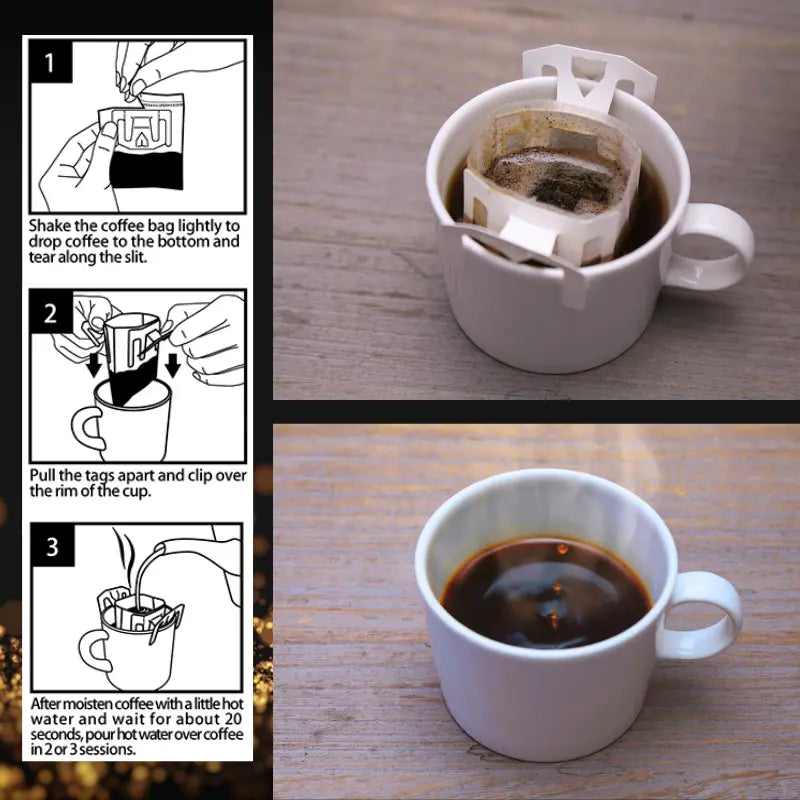 Tokyo Diet Coffee - Sugar-Free Drip Coffee Bags with Flavored Blends (Roasted Caramel, Vanilla, Raspberry, Herbal Original) - 7 Bags Each - sho Nutrition LLC