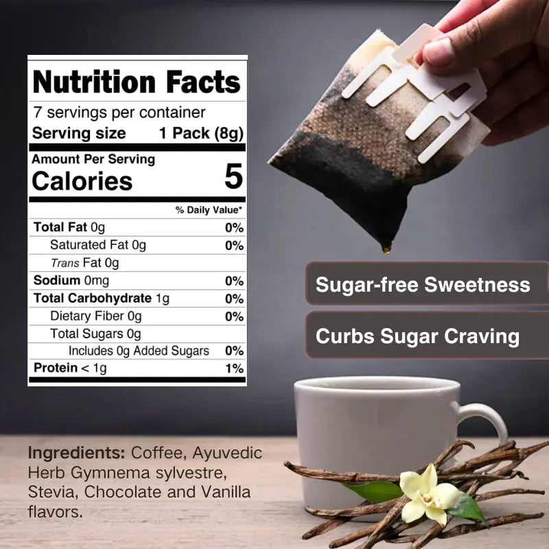 Tokyo Diet Coffee - Sugar-Free Drip Coffee Bags with Flavored Blends (Roasted Caramel, Vanilla, Raspberry, Herbal Original) - 7 Bags Each - sho Nutrition LLC