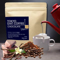 Tokyo Diet Coffee, Chocolate & Vanilla Flavored Drip Coffee Bags with Gymnema Sylvestre, Sugar-Free, 7 Packs - sho Nutrition LLC