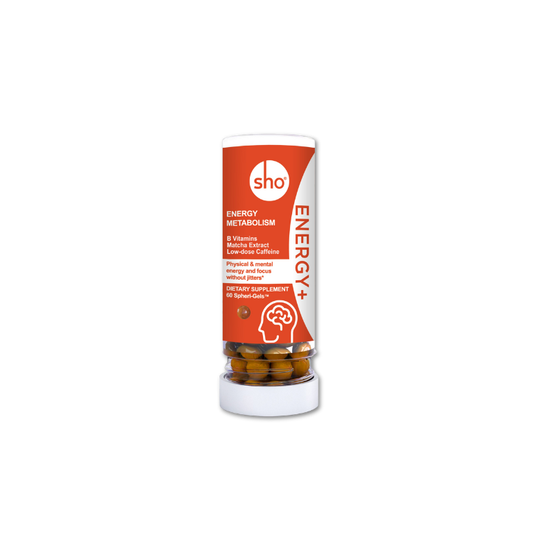 sho™ Energy+ - Natural B Vitamins & Green Tea Extract - 60 Spheri-Gels for Enhanced Metabolism & Focus - sho Nutrition LLC